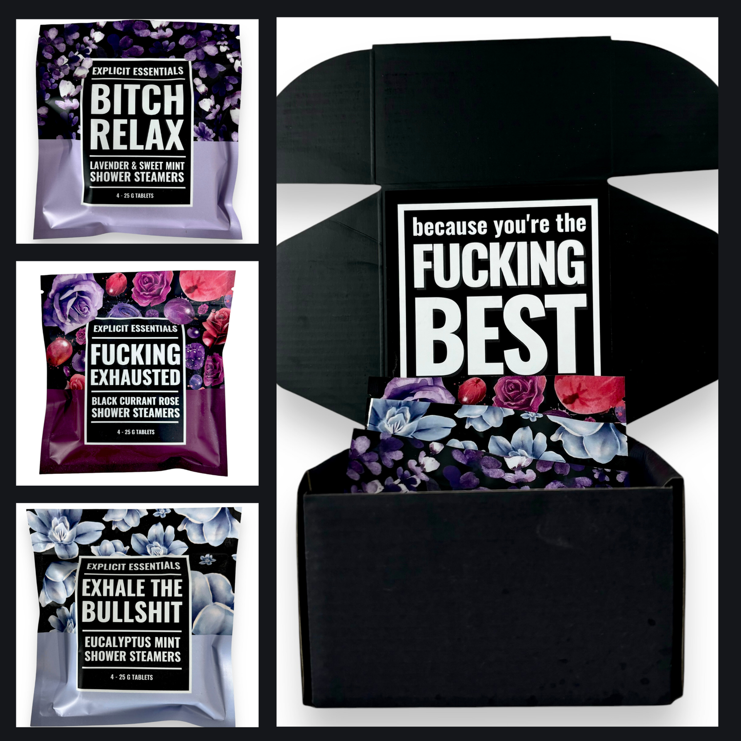 You're The Fucking Best Shower Steamer Gift Box Set